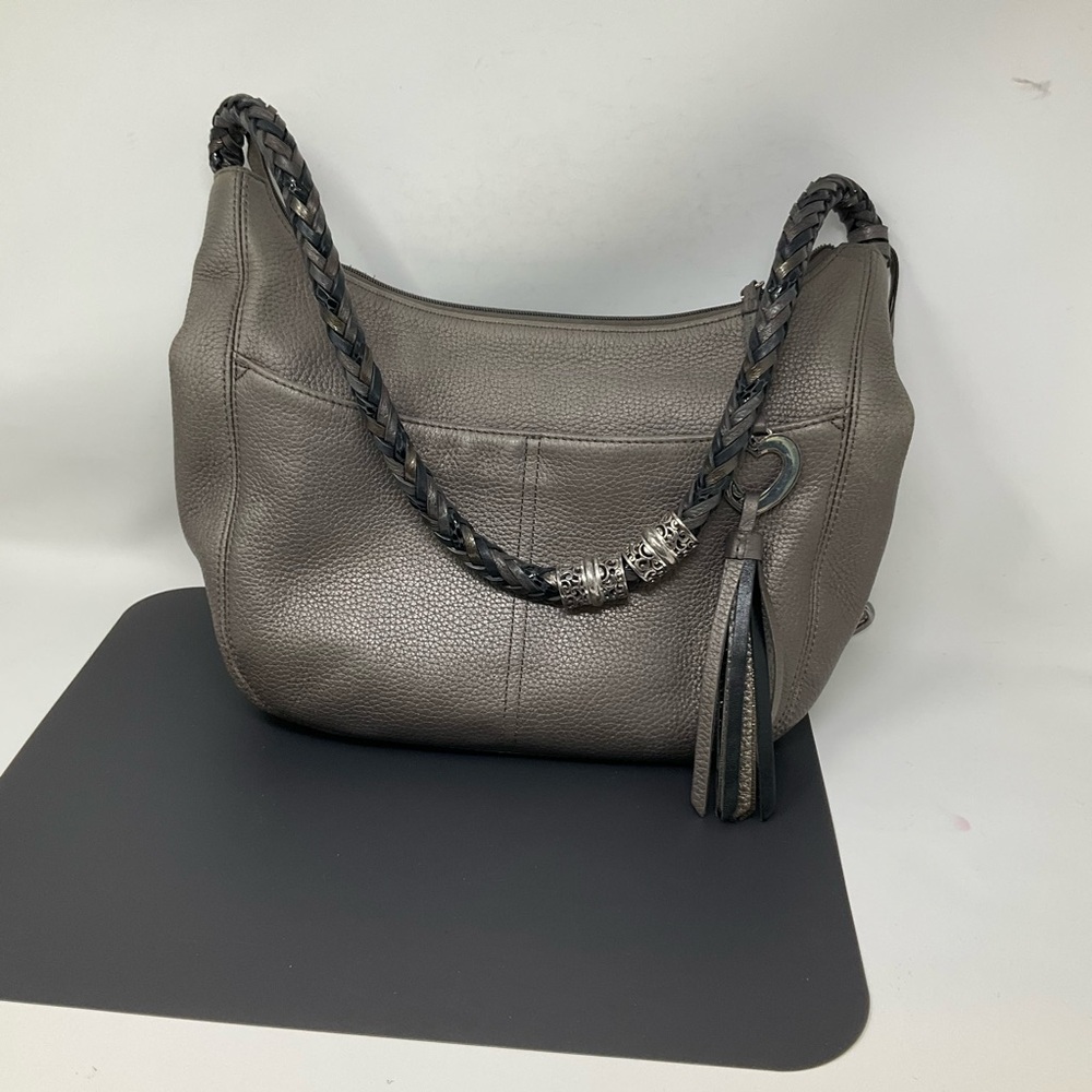 Brighton Barbados Handbag, Pewter